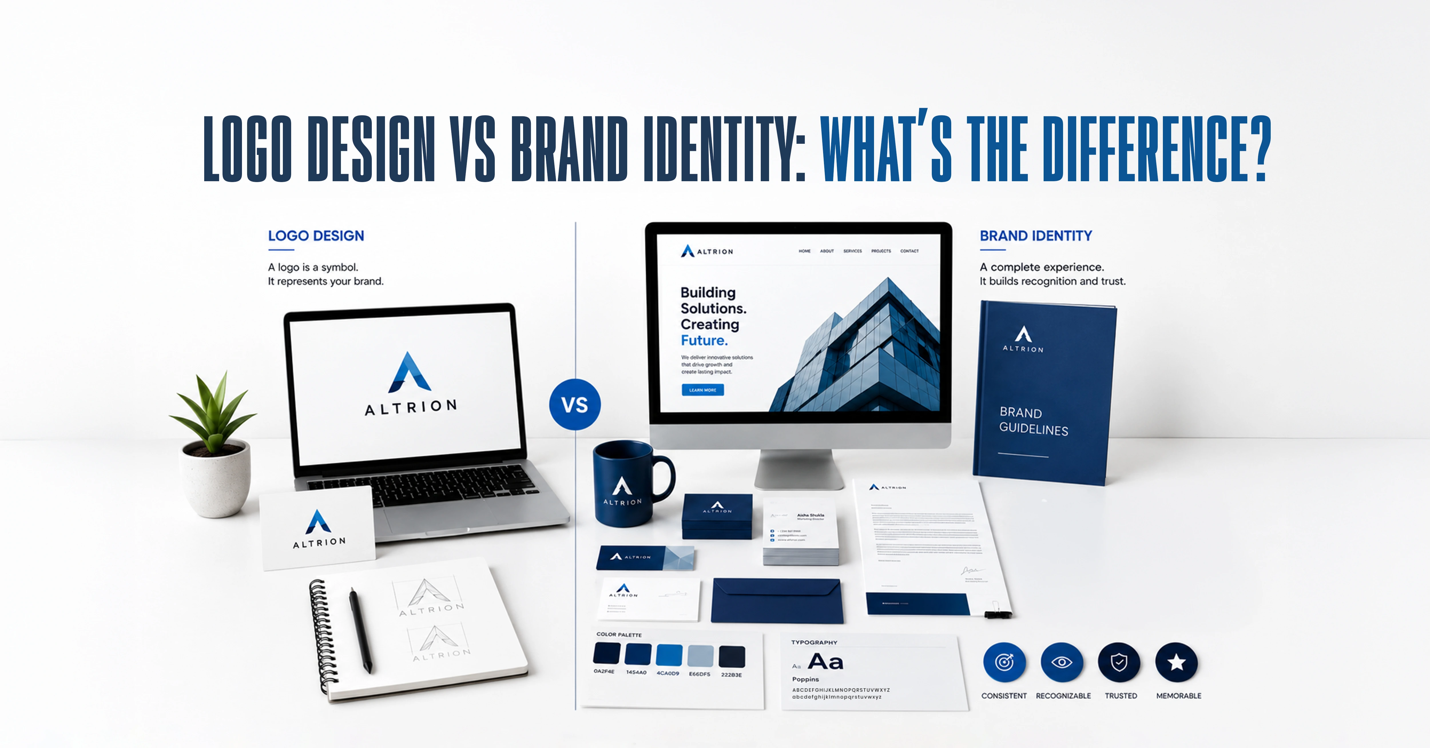 Logo Design vs Brand Identity: What's the Difference and Why It Matters