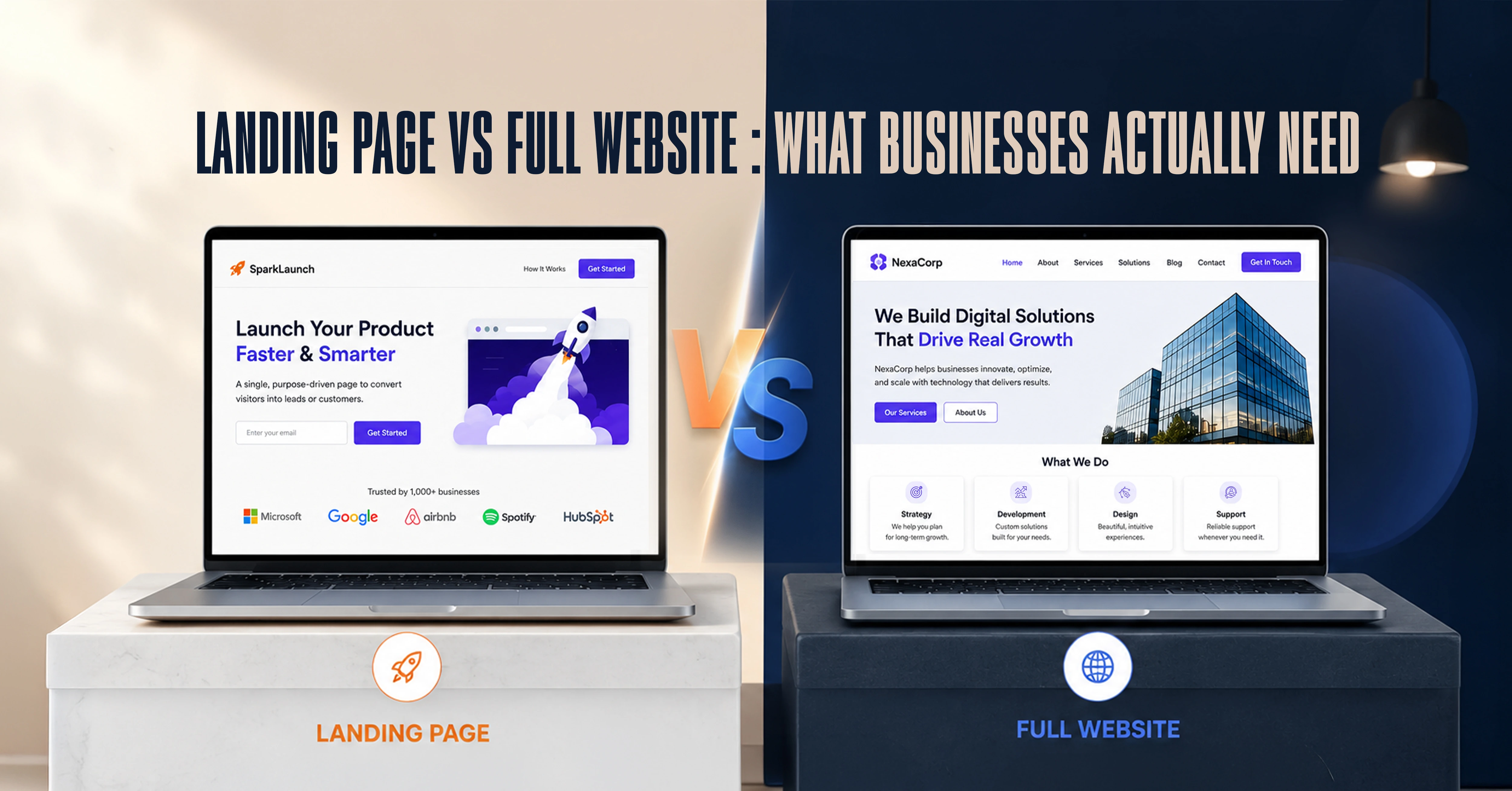 Landing Page vs Full Website: What Businesses Actually Need for Leads and Growth