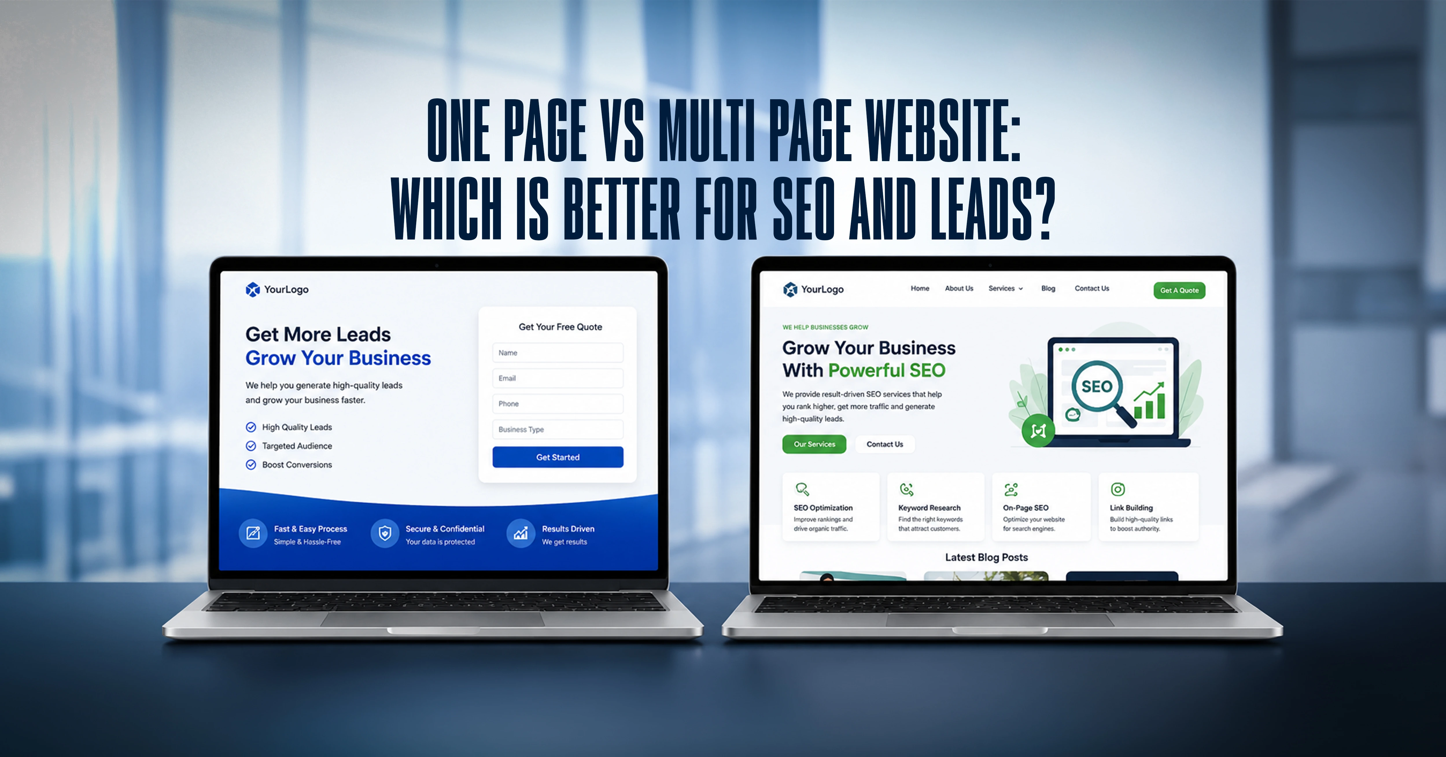 One-Page vs Multi-Page Website: Which Is Better for SEO and Leads?