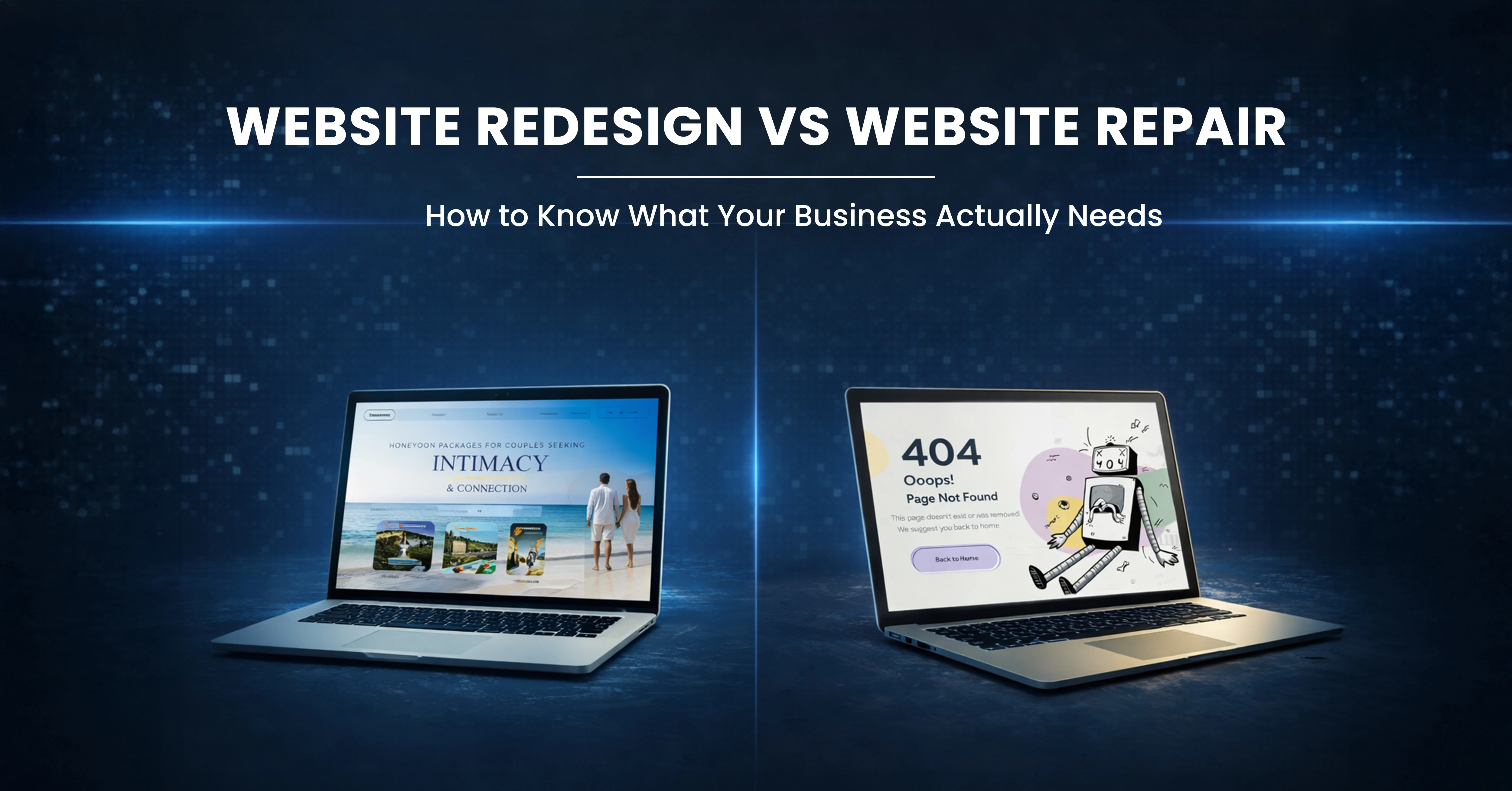 Website Redesign vs Website Repair