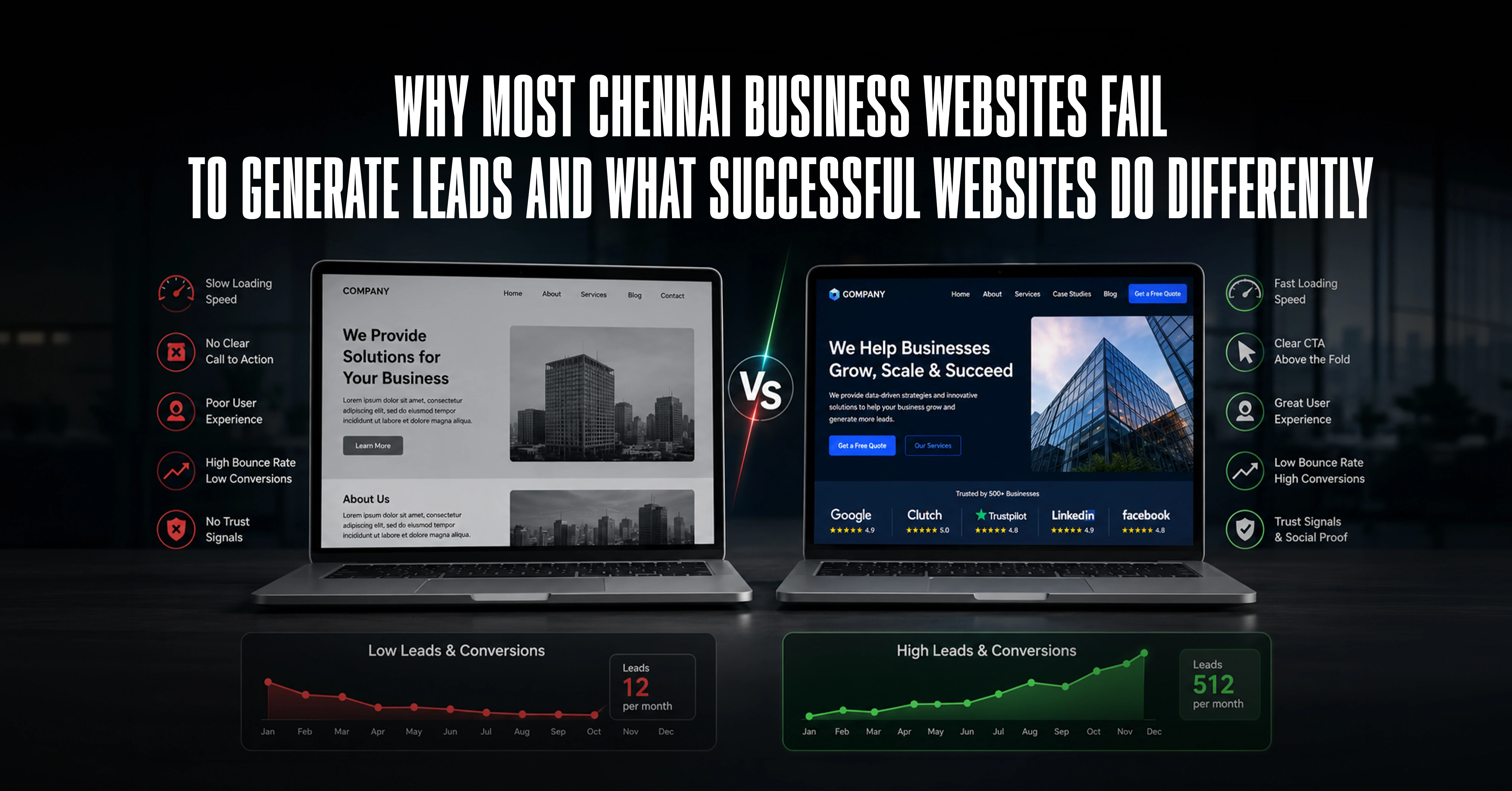 Why Most Chennai Business Websites Fail to Generate Leads and What Successful Websites Do Differently